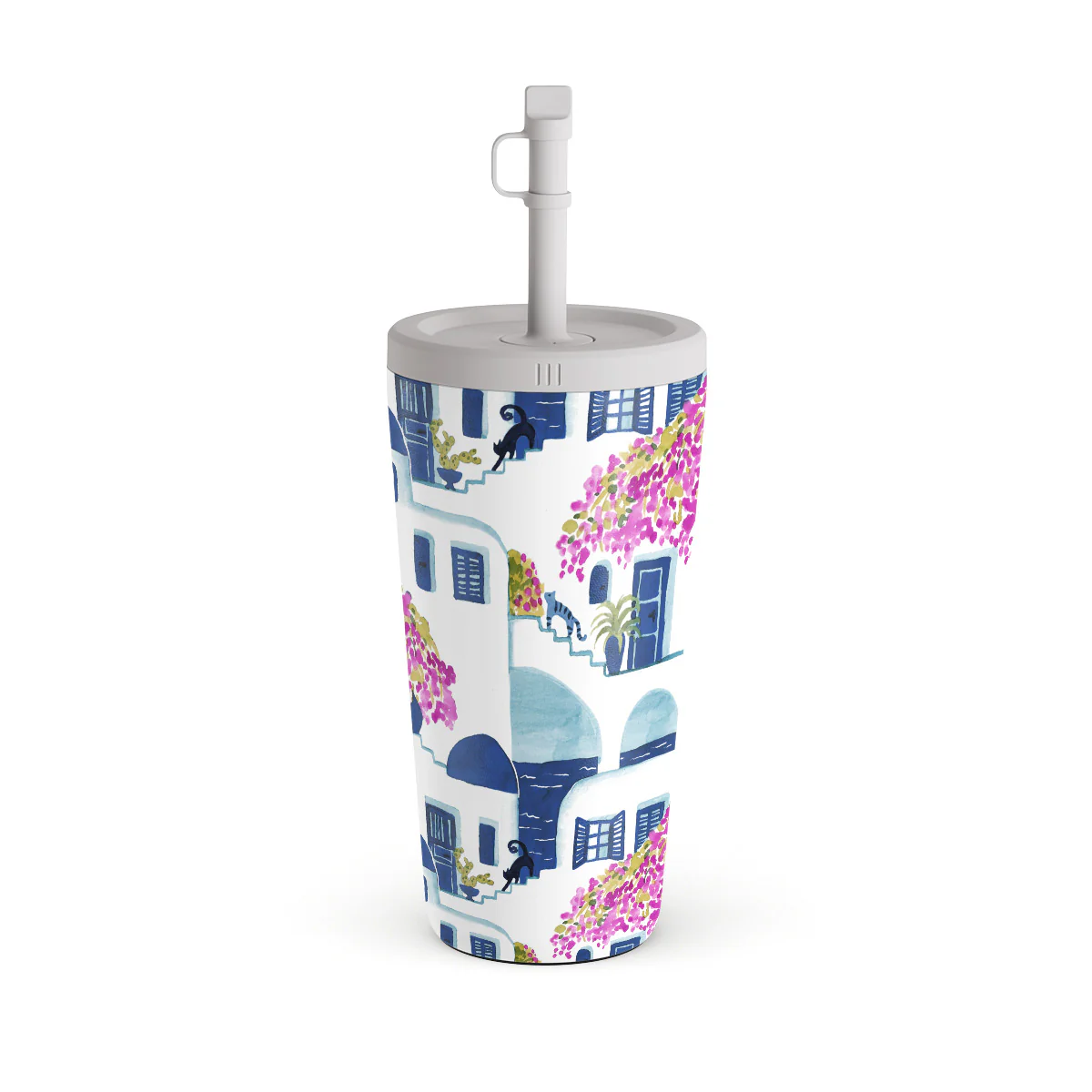 Santorini - Travel Mug - Image 2