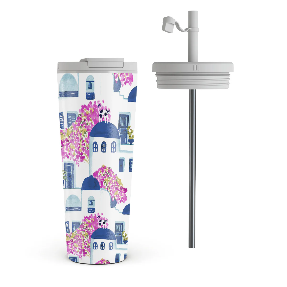 Santorini - Travel Mug - Image 6