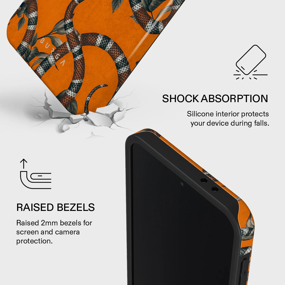 Bitter Apricot - Snake Samsung Galaxy A37 5G Case - Image 4