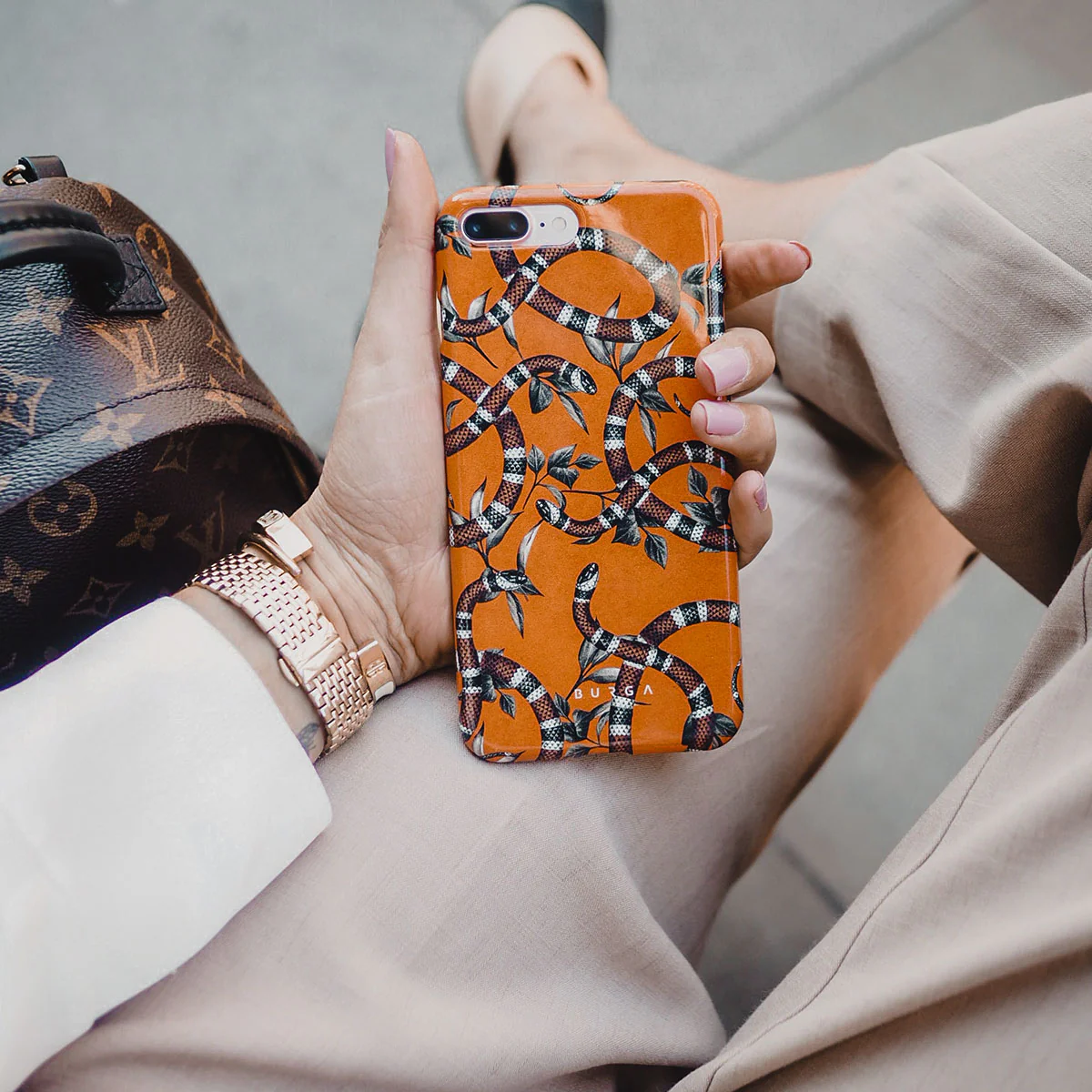 Bitter Apricot - Snake Samsung Galaxy A37 5G Case - Image 7