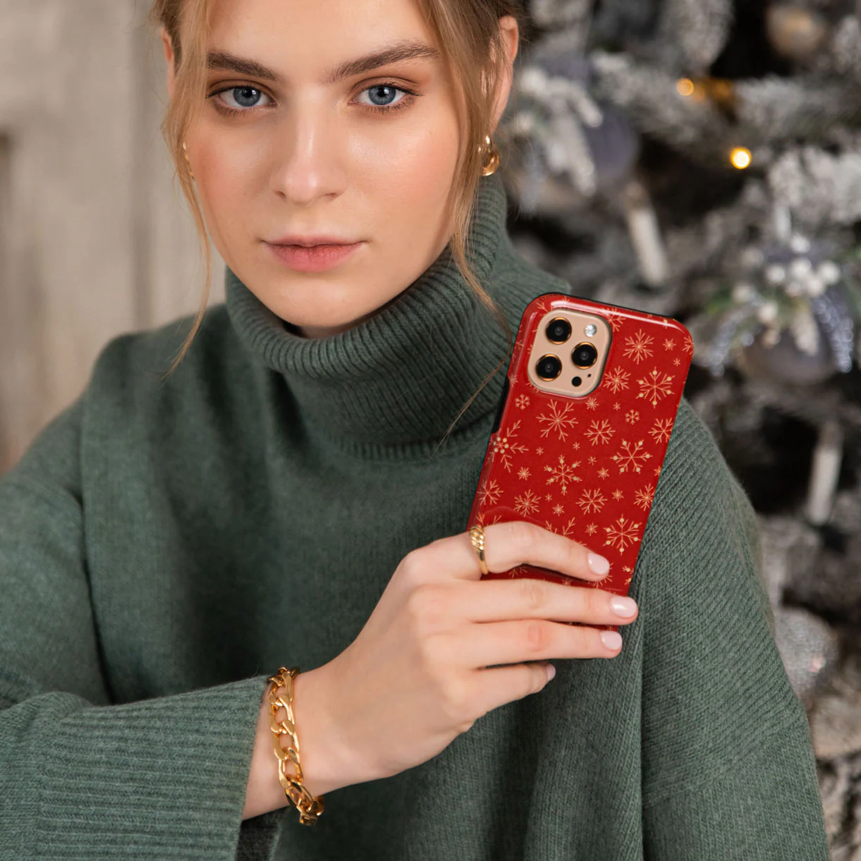 Dear Santa - Snowflake Samsung Galaxy A37 5G Case - Image 6