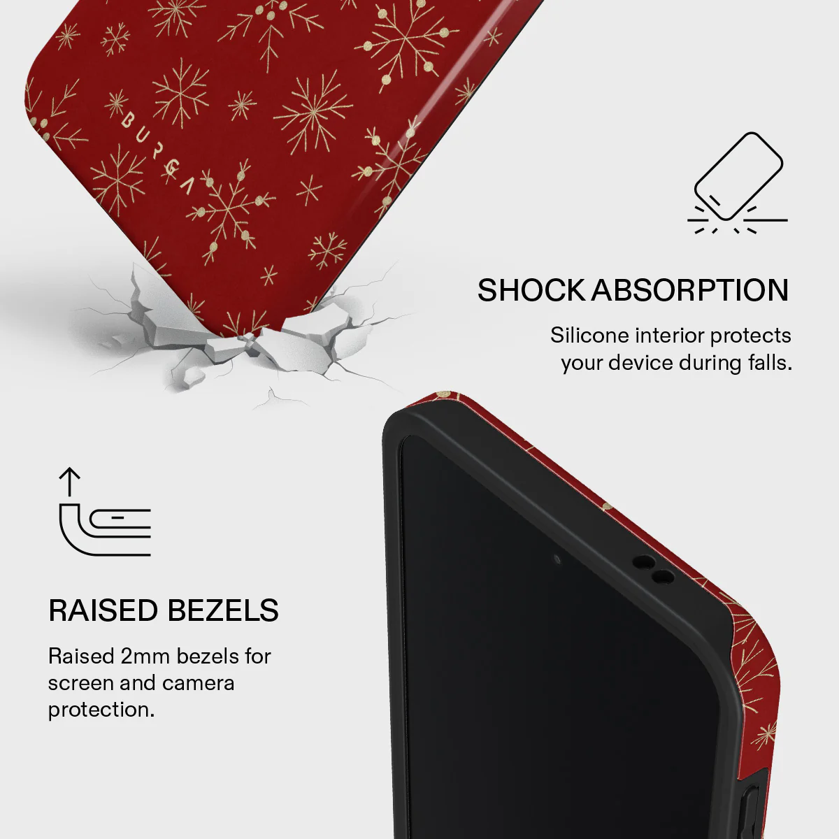 Dear Santa - Snowflake Samsung Galaxy A57 5G Case - Image 4