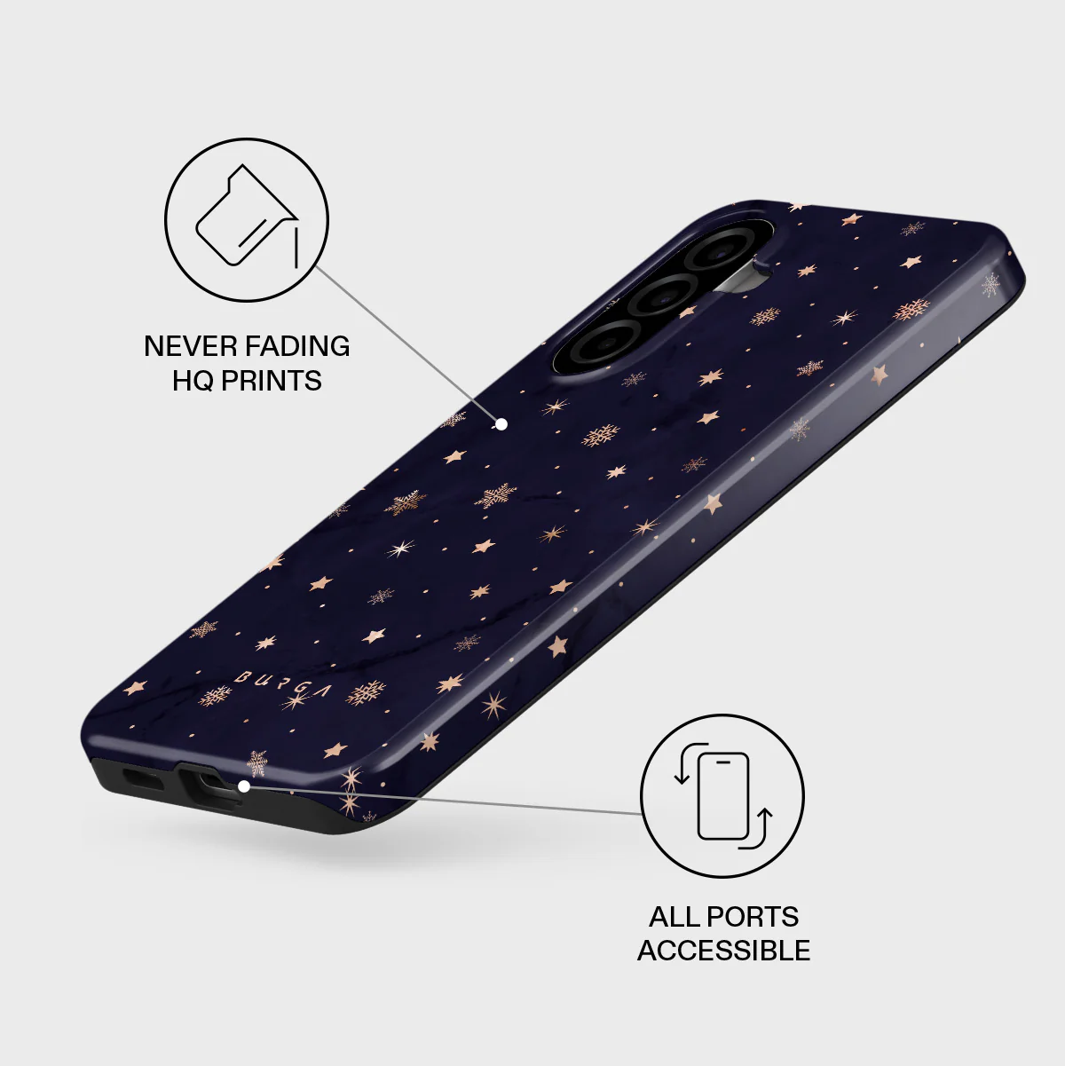 Midnight Kiss - Star Samsung Galaxy A57 5G Case - Image 3