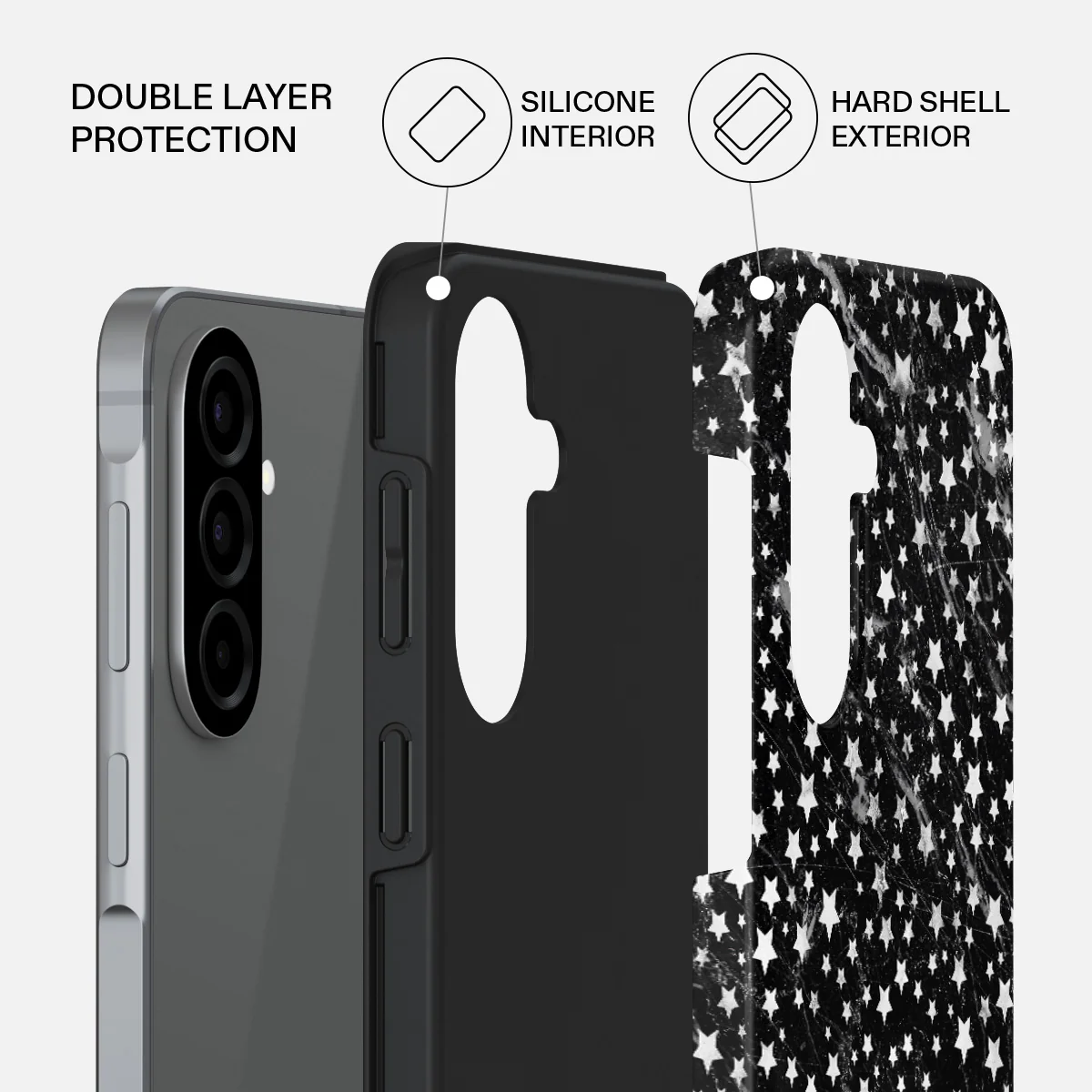 Starry Night - Stars Samsung Galaxy A57 5G Case - Image 2
