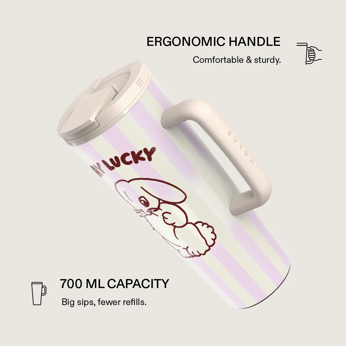 Stay Lucky - EasyGrip Travel Mug - Image 2