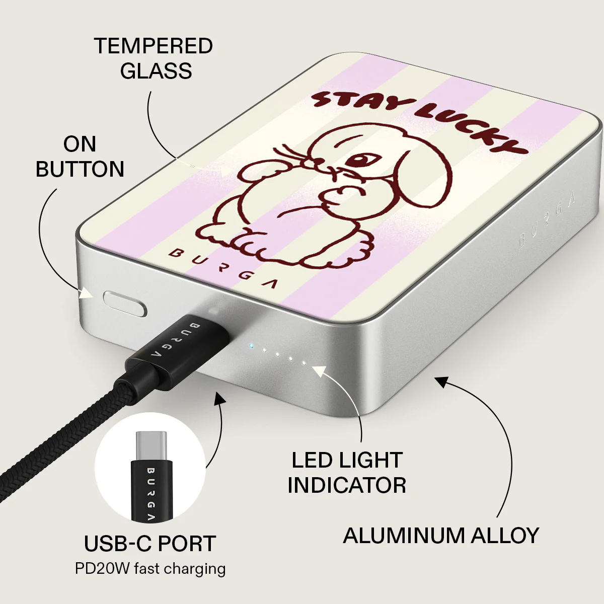Stay Lucky - Magnetic Power Bank - Image 45