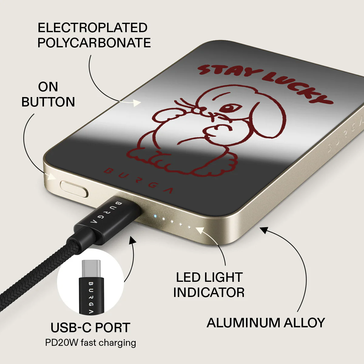 Stay Lucky - Magnetic Power Bank - Image 55