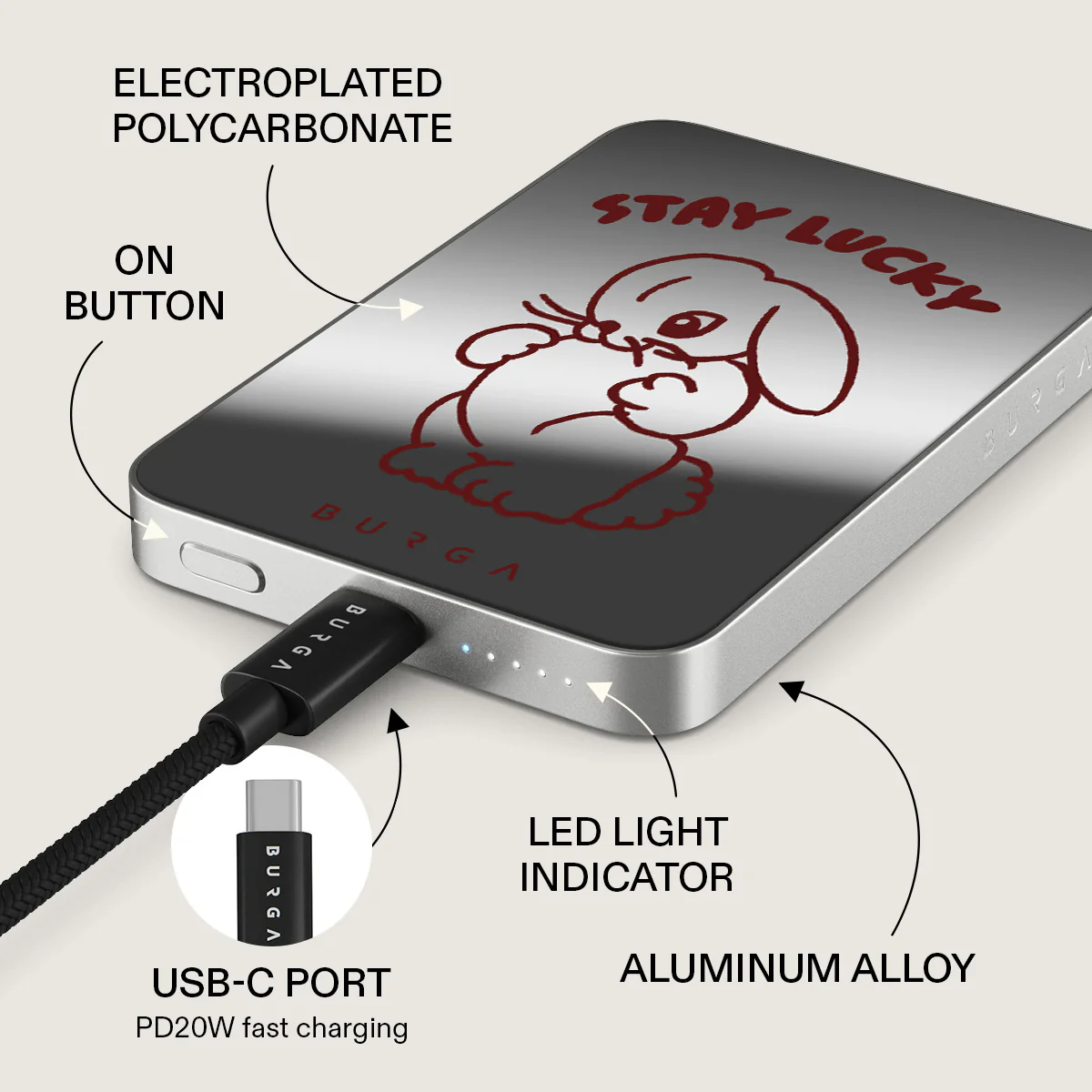 Stay Lucky - Magnetic Power Bank - Image 60