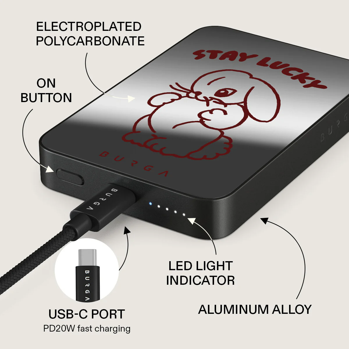 Stay Lucky - Magnetic Power Bank - Image 65