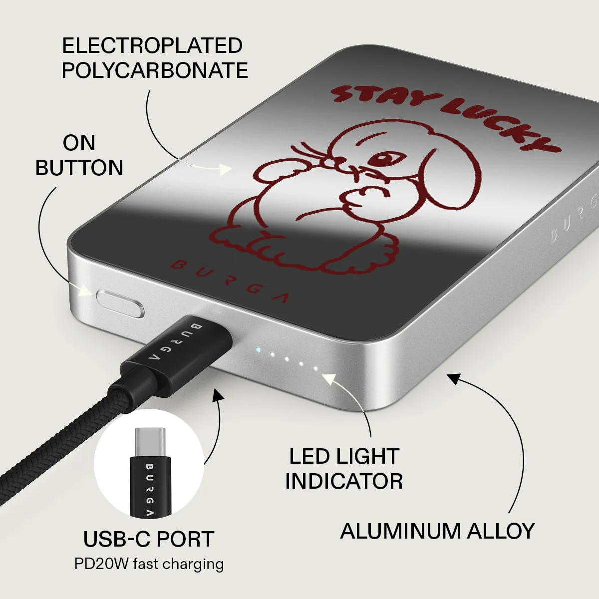 Stay Lucky - Magnetic Power Bank - Image 75