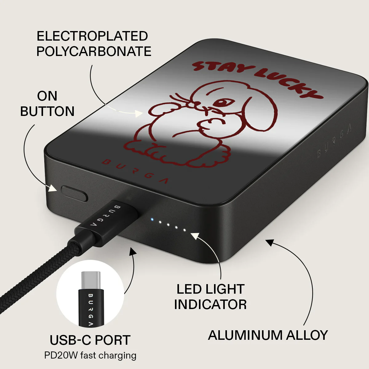Stay Lucky - Magnetic Power Bank - Image 80