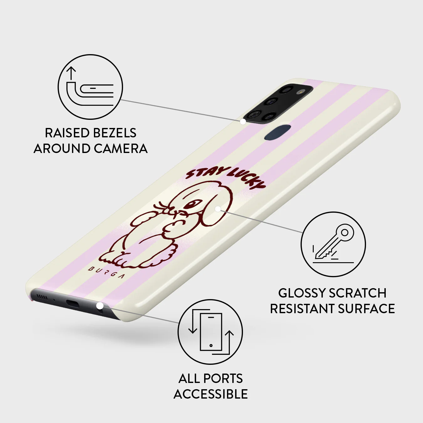 Stay Lucky - Samsung Galaxy A21s 4G Case - Image 3