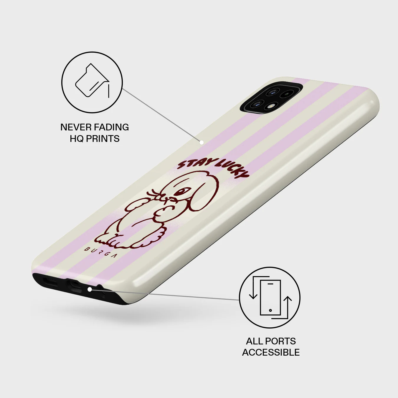 Stay Lucky - Samsung Galaxy A22 5G Case - Image 3