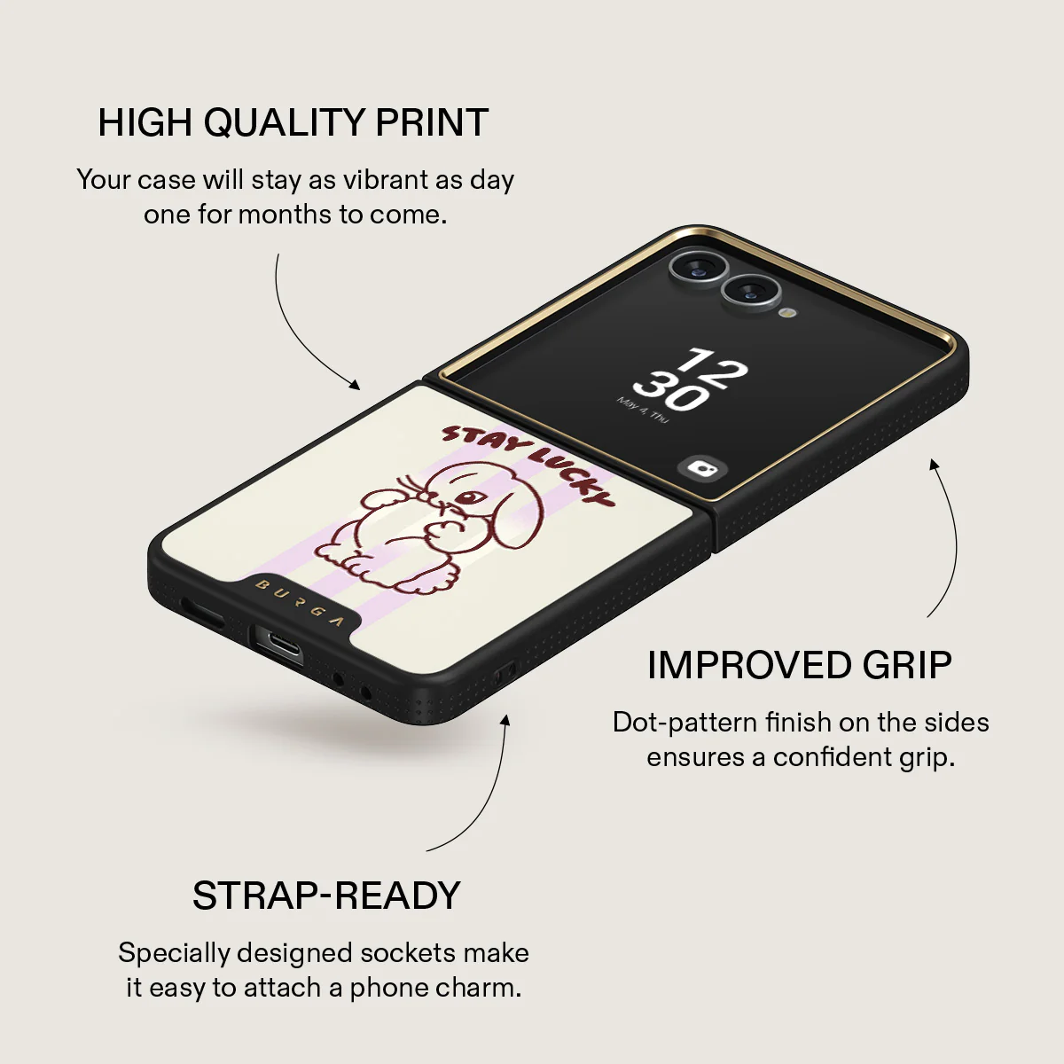 Stay Lucky - Samsung Galaxy Z Flip 7 Case - Image 9