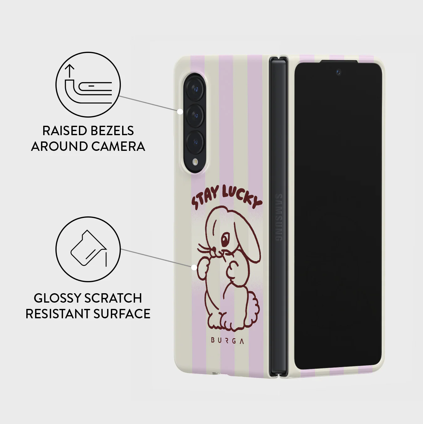 Stay Lucky - Samsung Galaxy Z Fold 3 Case - Image 3