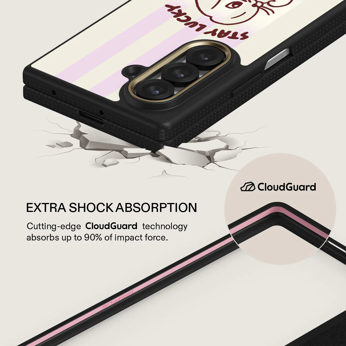 Stay Lucky - Samsung Galaxy Z Fold 7 Case - Image 3