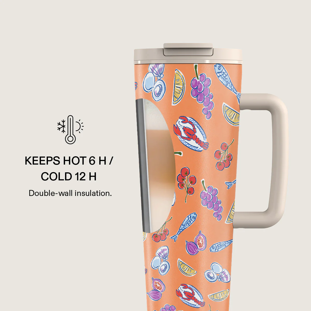Sunset Dinner - EasyGrip Travel Mug - Image 4