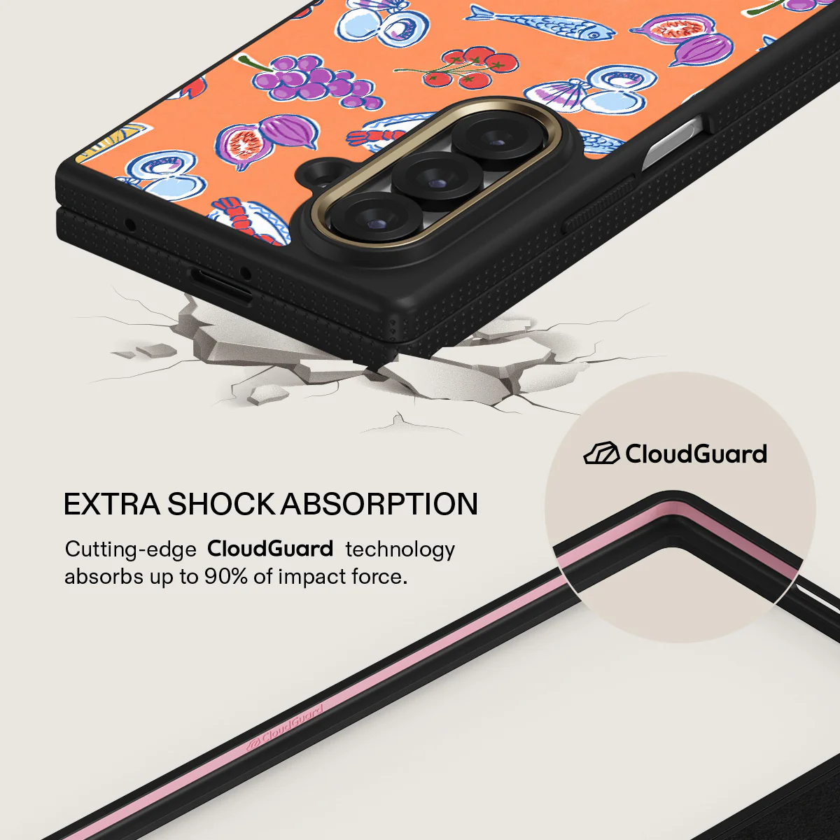 Sunset Dinner - Samsung Galaxy Z Fold 7 Case - Image 3