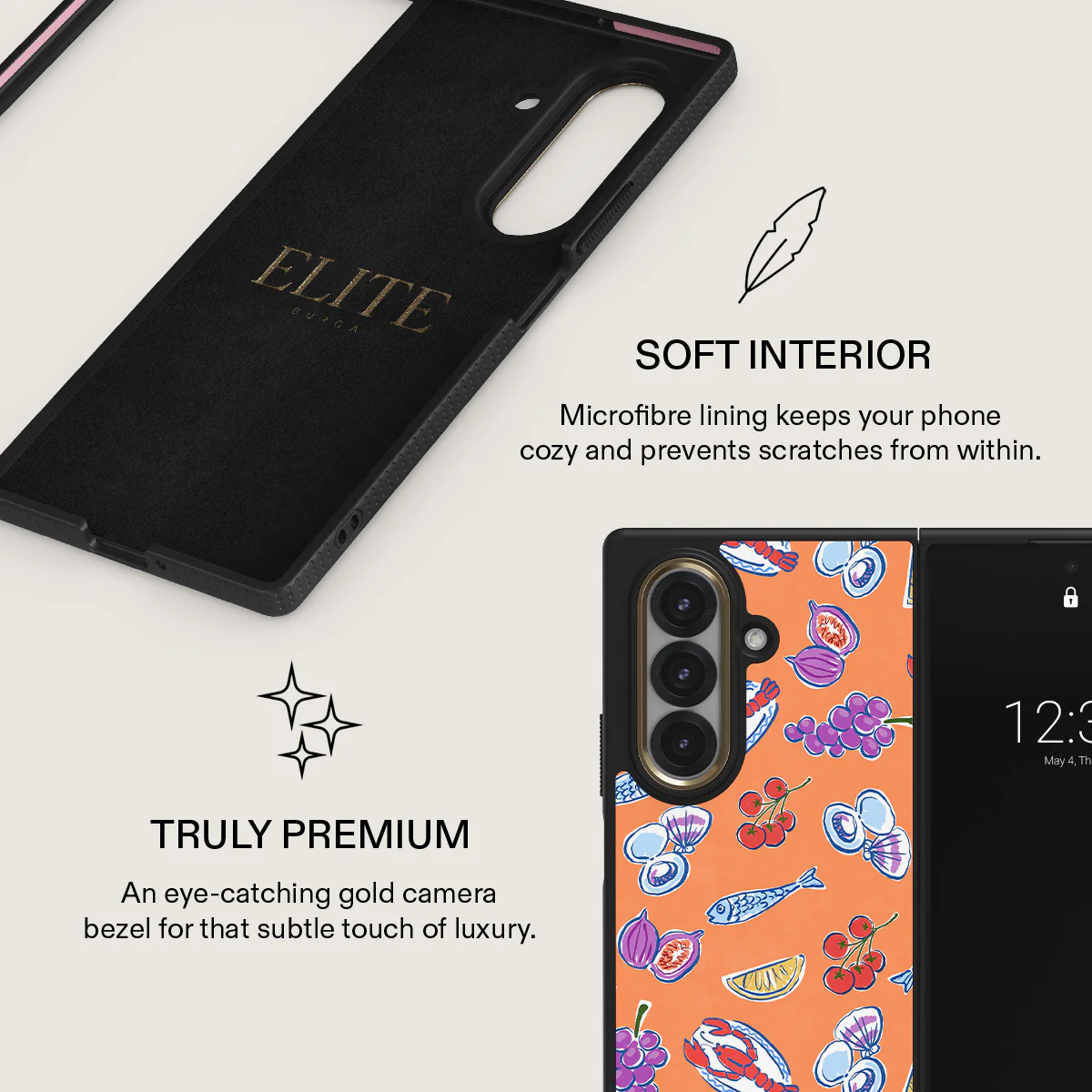 Sunset Dinner - Samsung Galaxy Z Fold 7 Case - Image 6