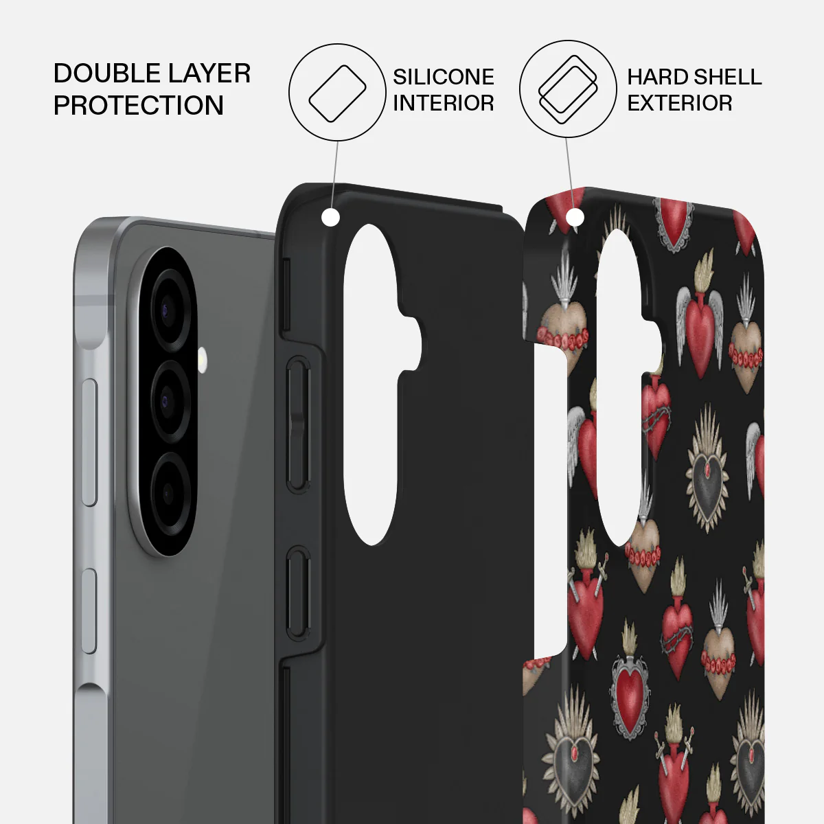 Sworn Hearts - Samsung Galaxy A57 5G Case - Image 2