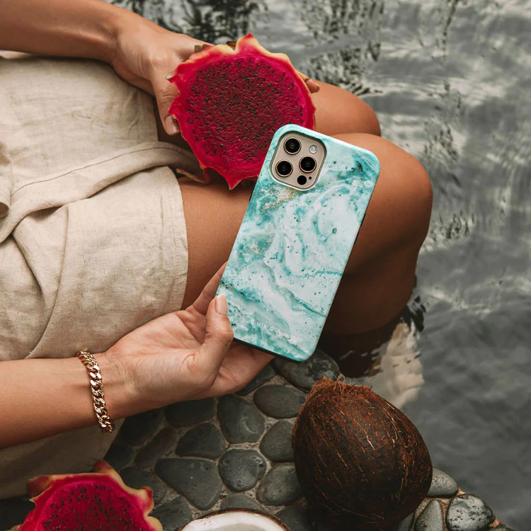 Uluwatu Waves - Teal Samsung Galaxy A57 5G Case - Image 6