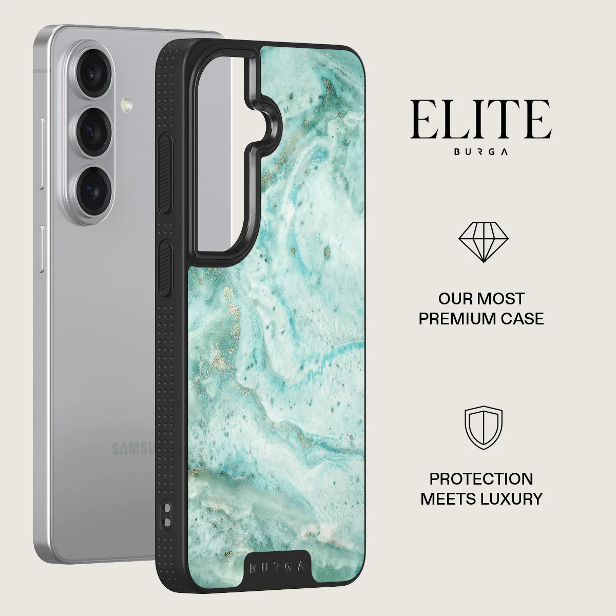 Uluwatu Waves - Teal Samsung Galaxy S26 Plus Case - Image 13