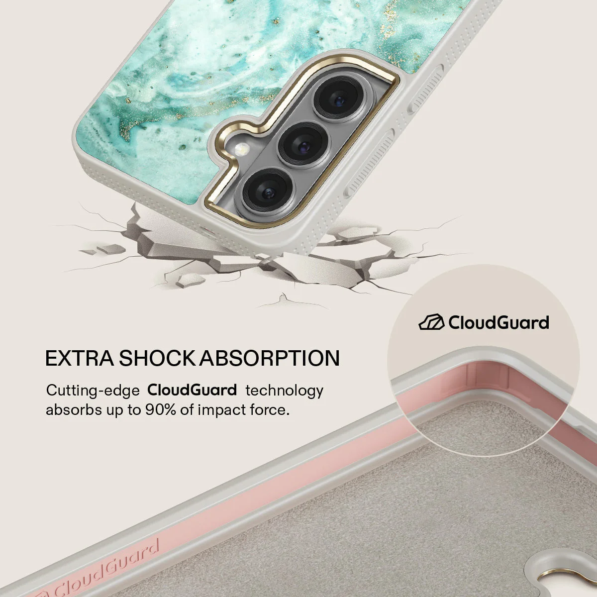Uluwatu Waves - Teal Samsung Galaxy S26 Plus Case - Image 28