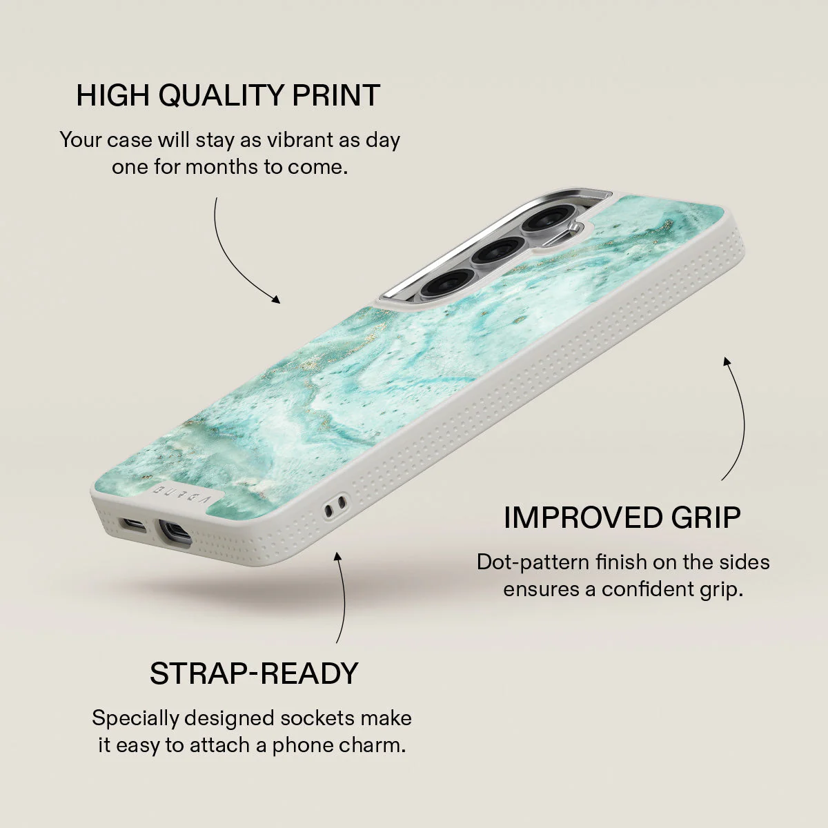 Uluwatu Waves - Teal Samsung Galaxy S26 Plus Case - Image 37