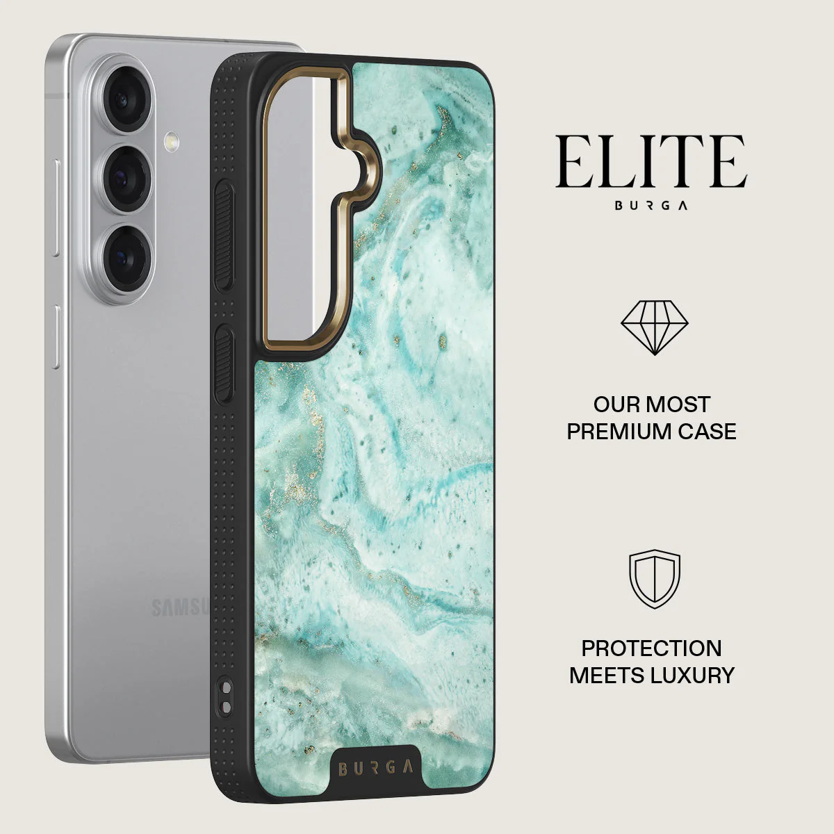 Uluwatu Waves - Teal Samsung Galaxy S26 Plus Case - Image 6