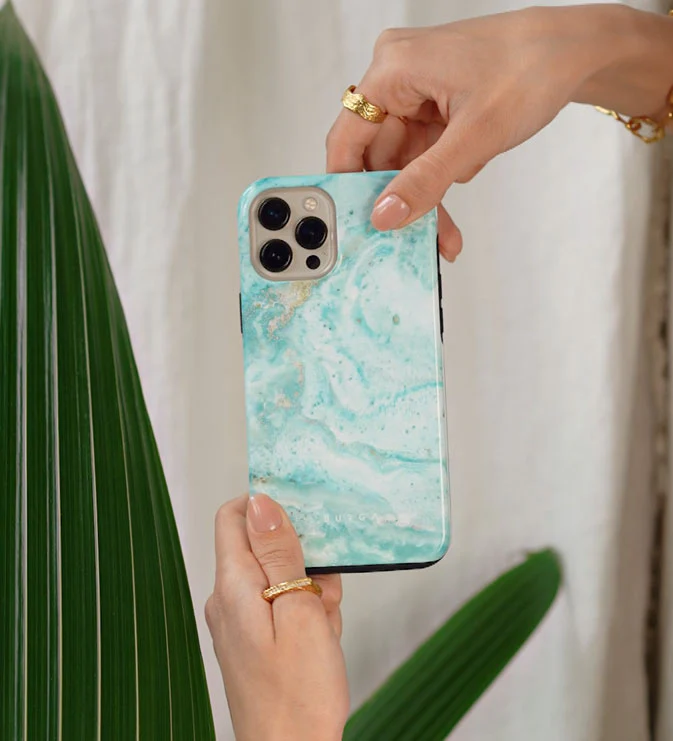 Uluwatu Waves - Teal Samsung Galaxy S26 Ultra Case - Image 40