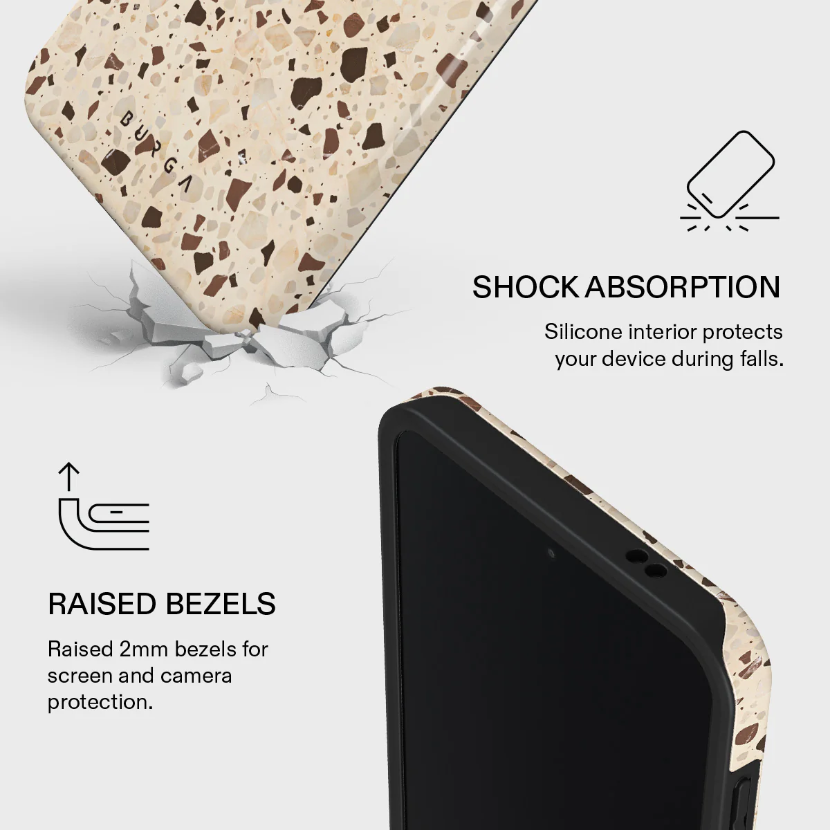 Distant Noise - Terazzo Samsung Galaxy A57 5G Case - Image 4