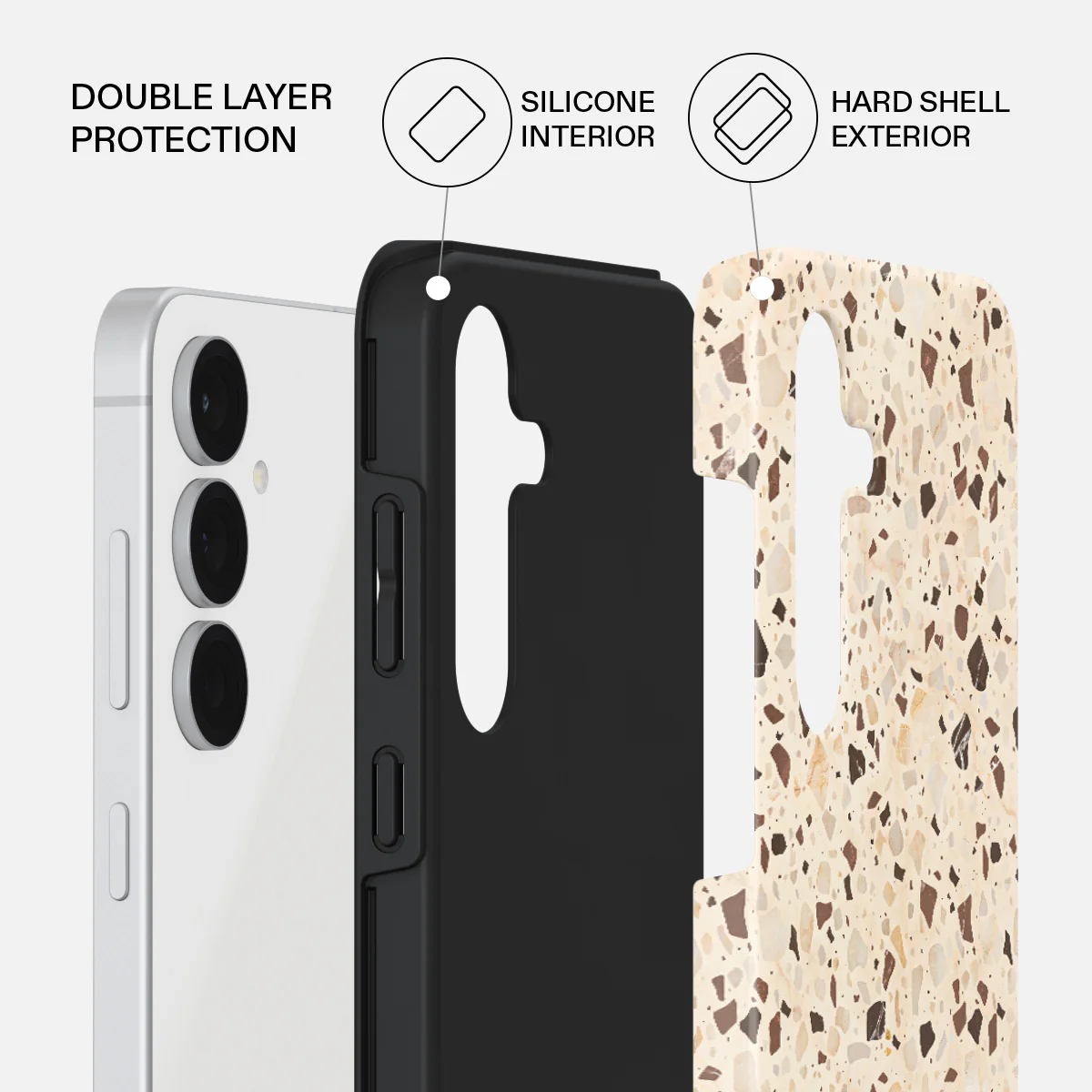 Distant Noise - Terazzo Samsung Galaxy S25 FE Case - Image 2