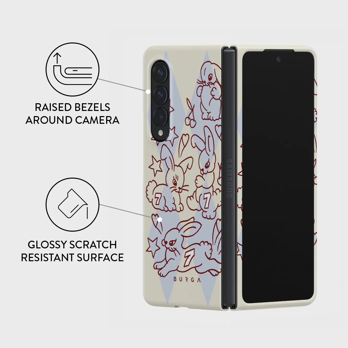 Triple Seven - Samsung Galaxy Z Fold 3 Case - Image 3
