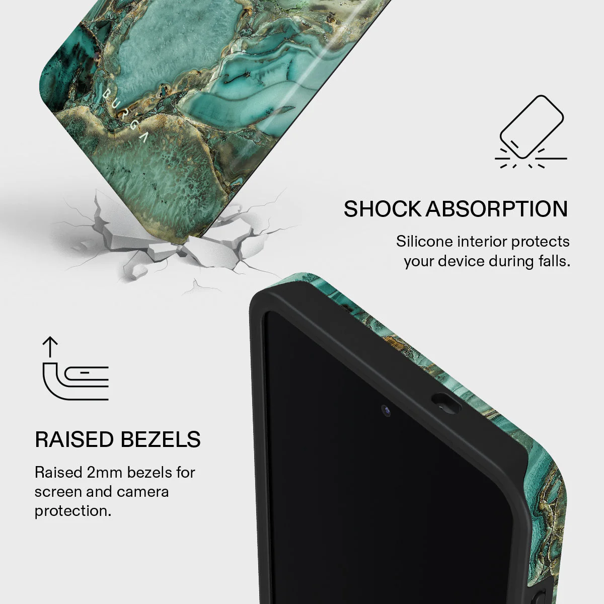 Ubud Jungle - Turquoise Samsung Galaxy S26 Plus Case - Image 4