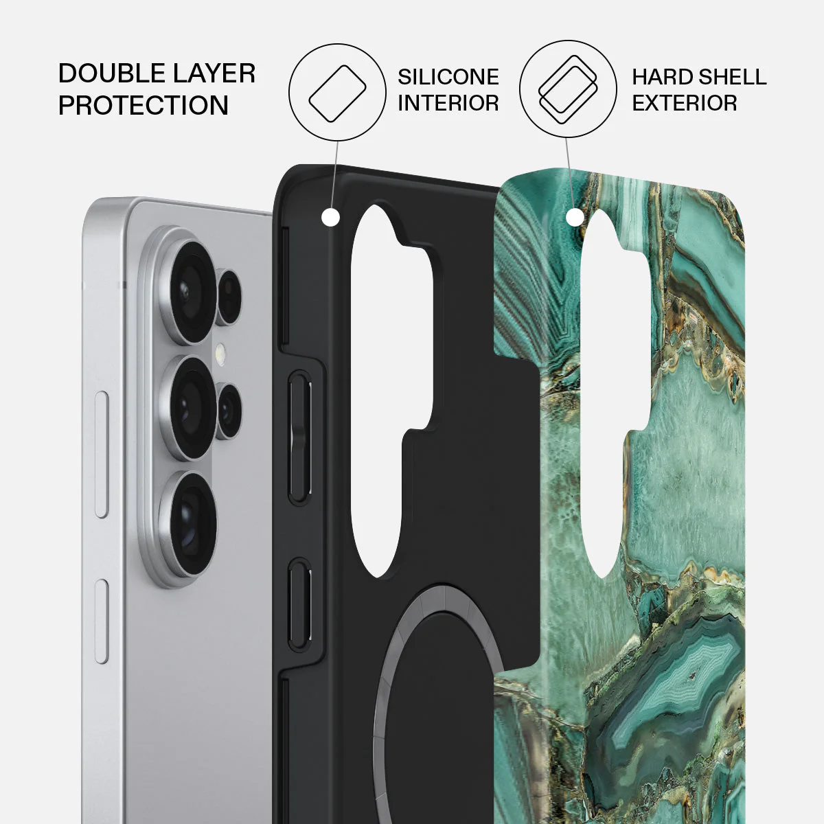 Ubud Jungle - Turquoise Samsung Galaxy S26 Ultra Case - Image 2