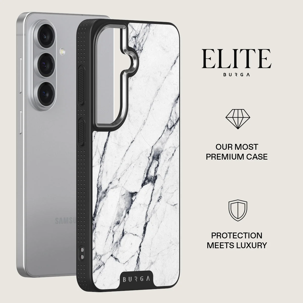 Satin White - Marble Samsung Galaxy S26 Plus Case - Image 20