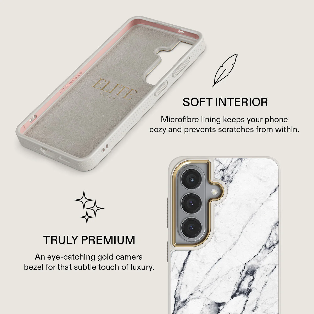 Satin White - Marble Samsung Galaxy S26 Plus Case - Image 31
