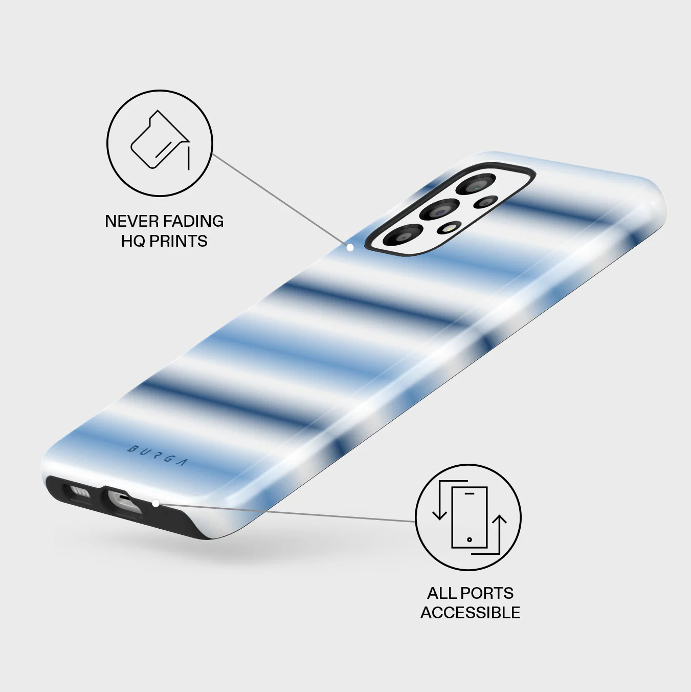 White Noise - Samsung Galaxy A73 Case - Image 3