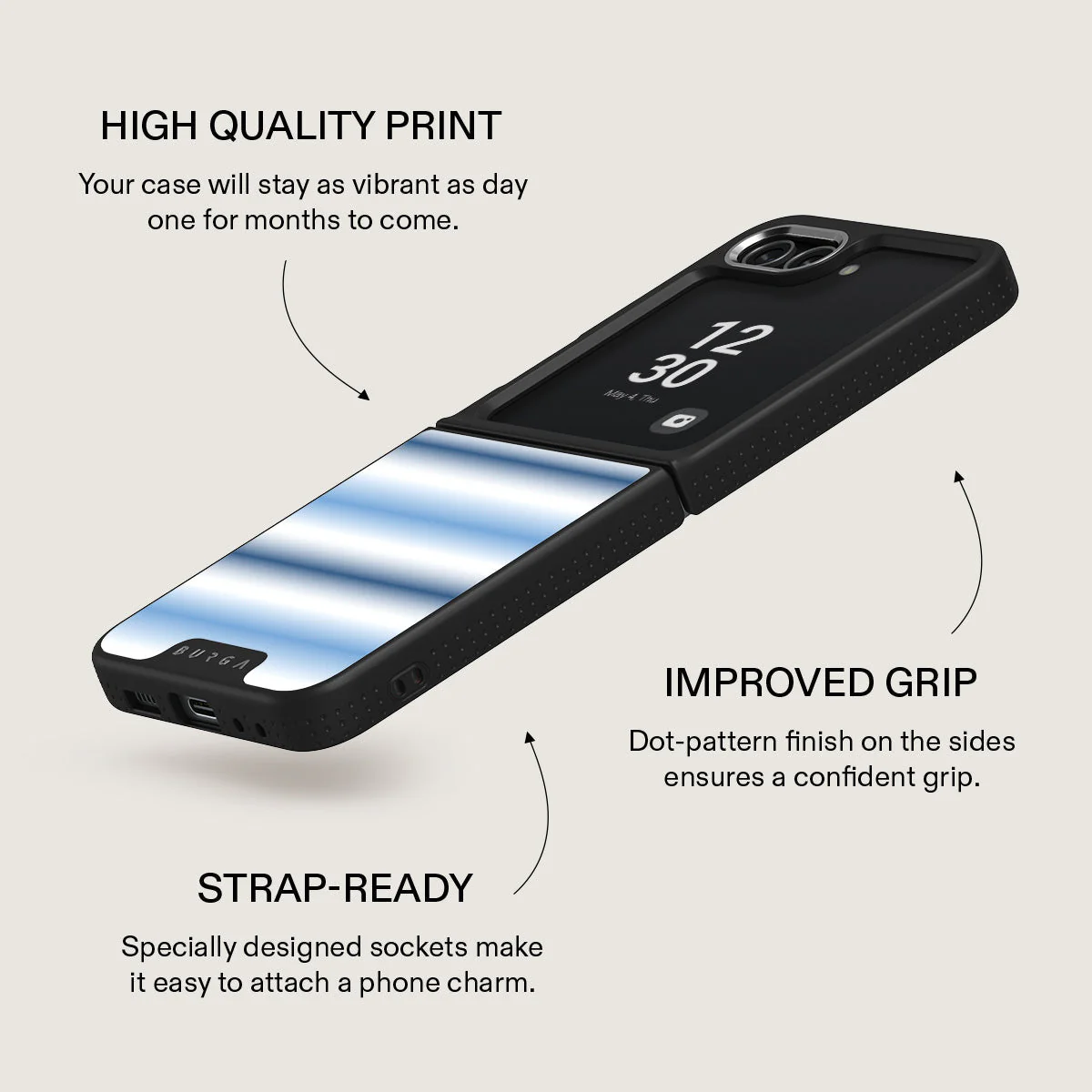 White Noise - Samsung Galaxy Z Flip 5 Case - Image 19