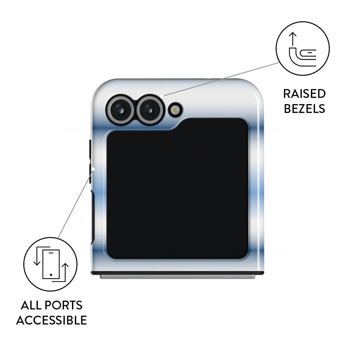 White Noise - Samsung Galaxy Z Flip 6 Case - Image 3