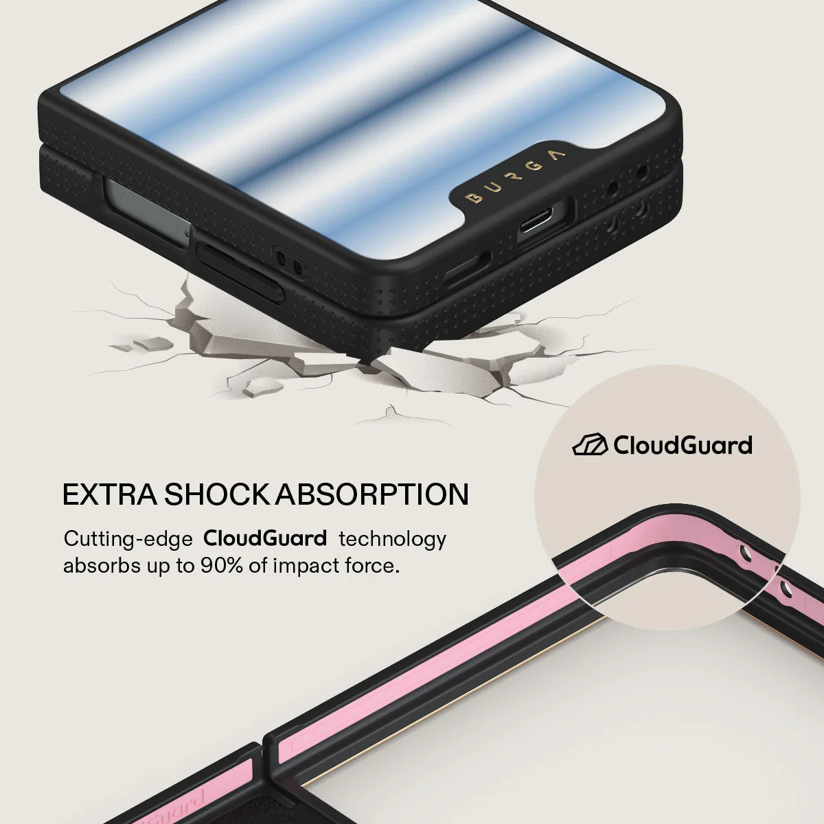 White Noise - Samsung Galaxy Z Flip 7 Case - Image 7