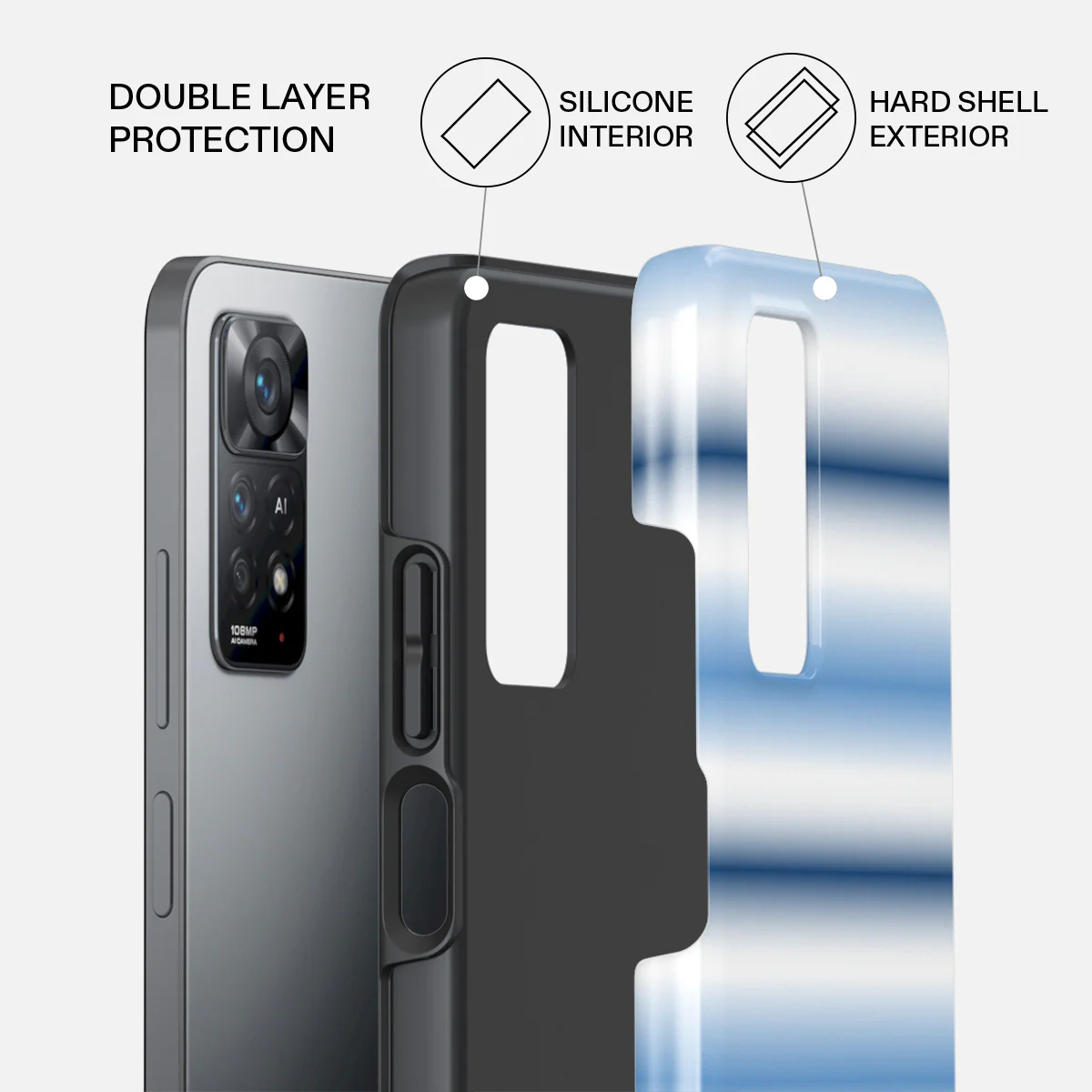 White Noise - Xiaomi Redmi Note 11 Pro Case - Image 2