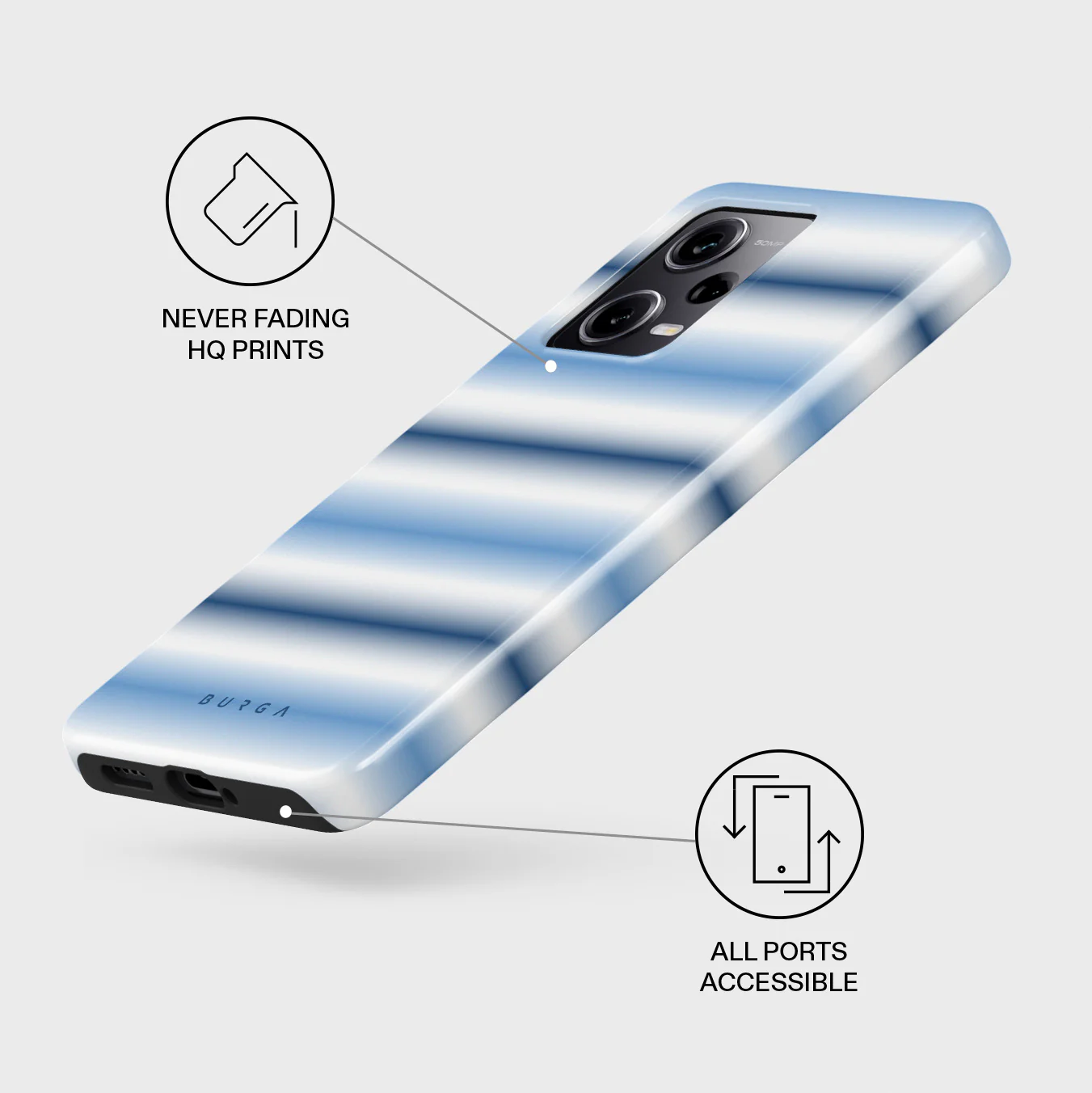 White Noise - Xiaomi Redmi Note 12 Pro 5G Case - Image 3