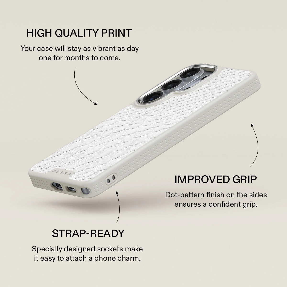 Glacial Desert - White Snakeskin Samsung Galaxy S26 Ultra Case - Image 37