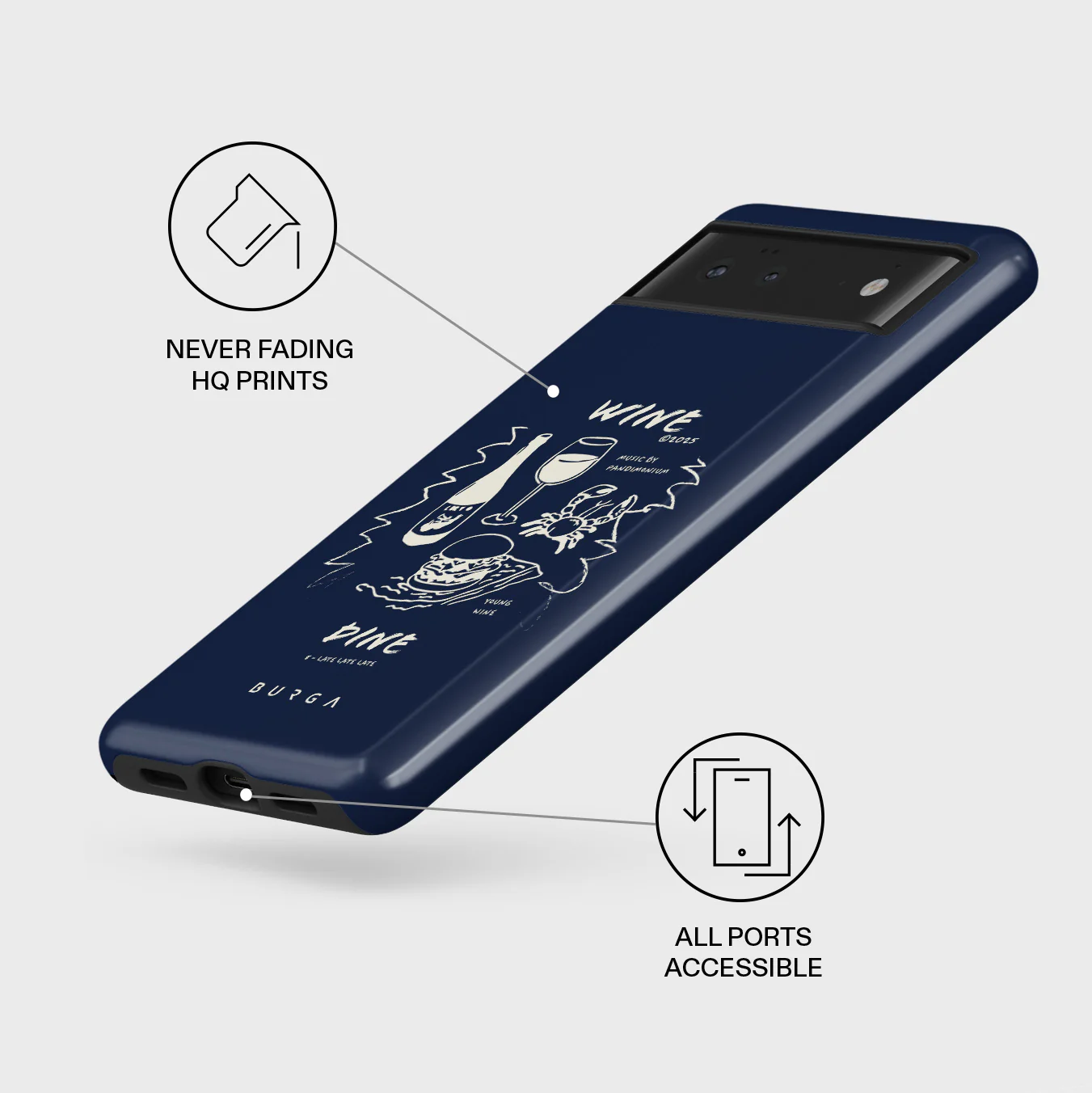 Wine & Dine - Google Pixel 6a Case - Image 3
