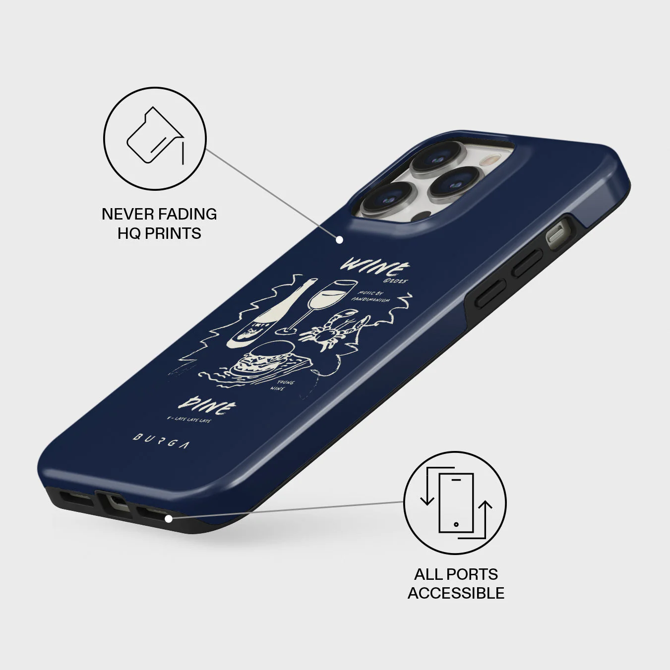 Wine & Dine - iPhone 13 Pro Case - Image 3