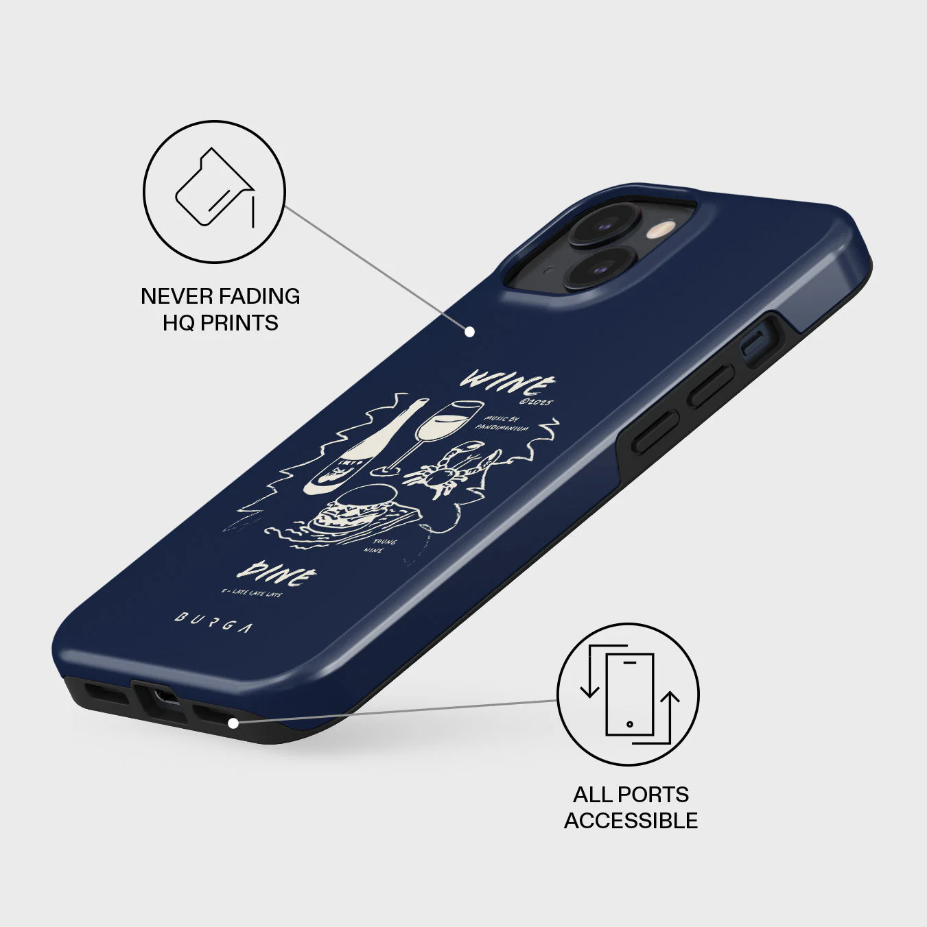 Wine & Dine - iPhone 14 Plus Case - Image 3