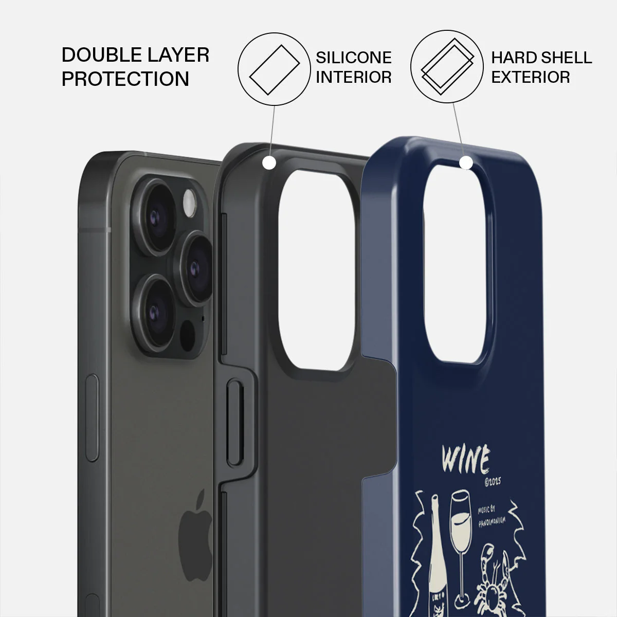 Wine & Dine - iPhone 15 Pro Case - Image 2