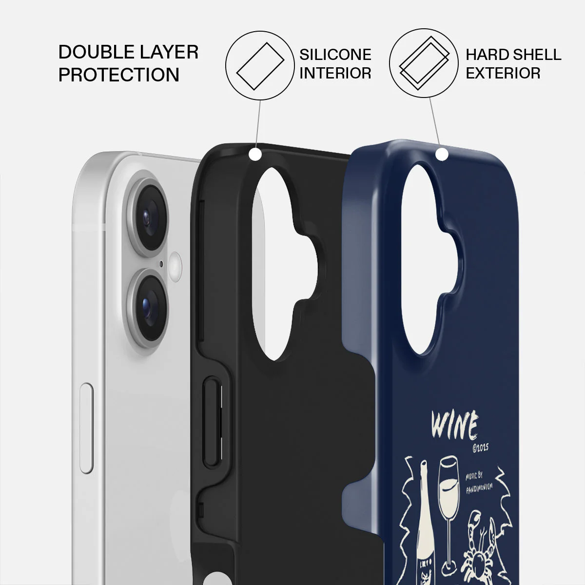 Wine & Dine - iPhone 16 Case - Image 2