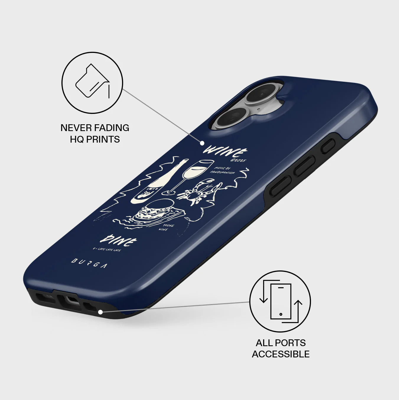 Wine & Dine - iPhone 16 Plus Case - Image 3